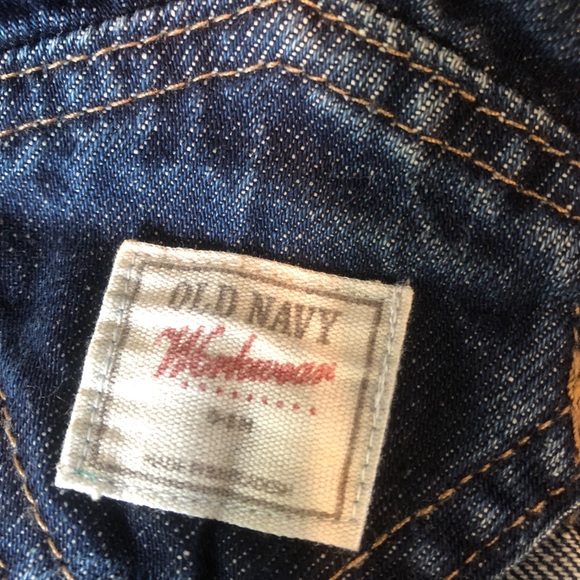 🚗3/$30 Old Navy 0-3M denim overalls - Picture 2 of 2